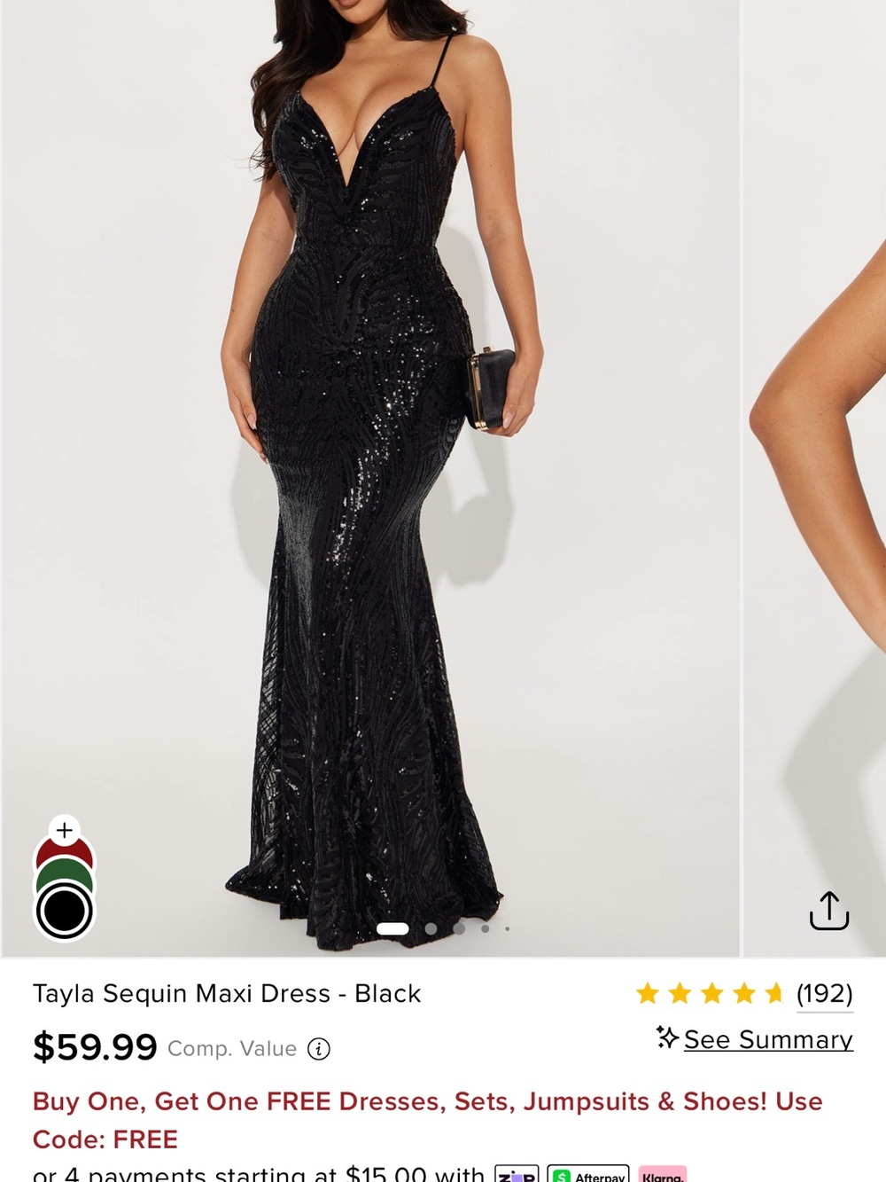Tayla Sequin Maxi Dress